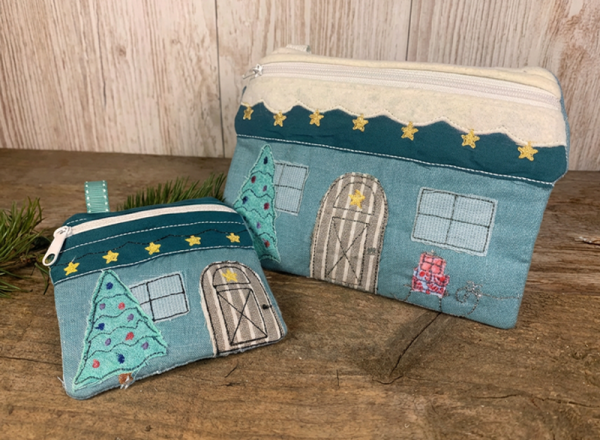 Tasche Haus WeihnachtsZauber - ITH-Stickdatei